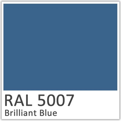 Brilliant Blue Polyester Flowcoat - RAL 5007