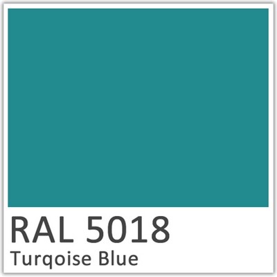 Turquoise Blue Polyester Flowcoat - RAL 5018