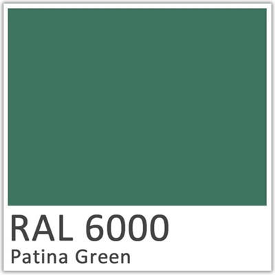 Patina Green Polyester Flowcoat - RAL 6000