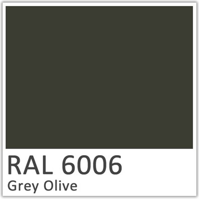 Grey Olive Polyester Flowcoat - RAL 6006