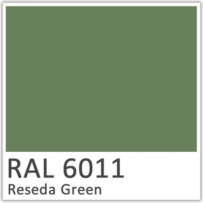 Reseda Green Polyester Flowcoat - RAL 6011