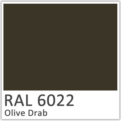 Brown Olive Polyester Flowcoat - RAL 6022