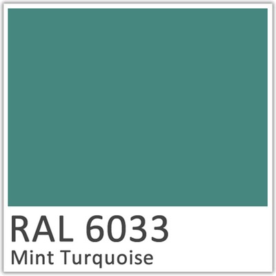 Mint Turquoise Polyester Flowcoat - RAL 6033