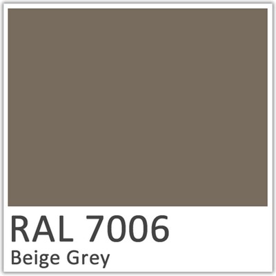 Beige Grey Polyester Flowcoat - RAL 7006