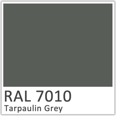 Tarpaulin Grey Polyester Flowcoat - RAL 7010
