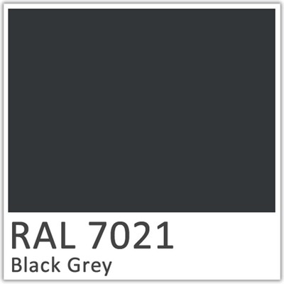 Black Grey Polyester Flowcoat - RAL 7021
