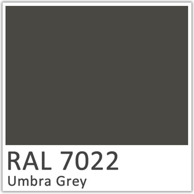 Umbra Grey Polyester Flowcoat - RAL 7022