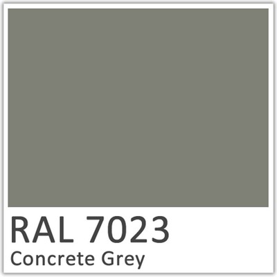 Concrete Grey Polyester Flowcoat - RAL 7023