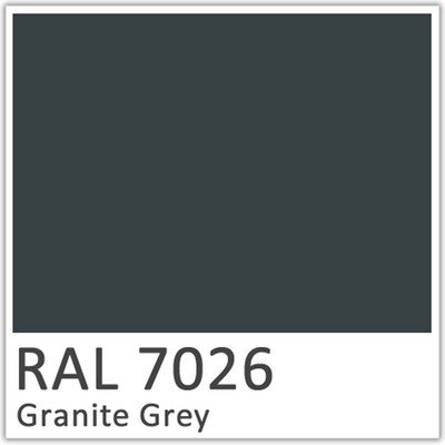 Granite Grey Polyester Flowcoat - RAL 7026