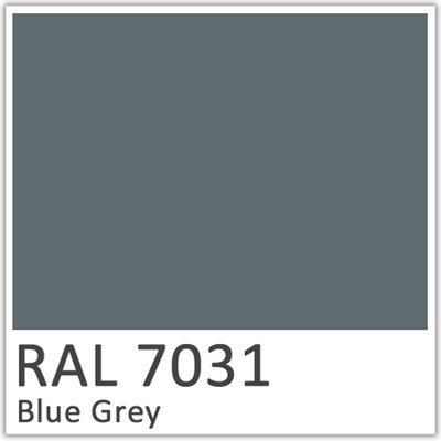 Blue Grey Polyester Flowcoat - RAL 7031