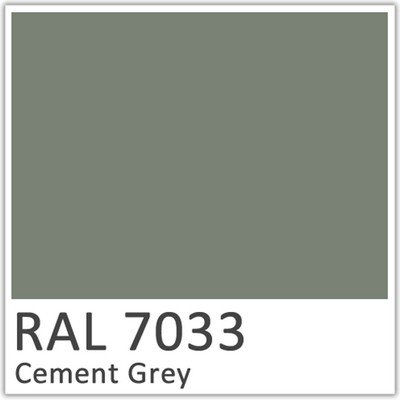 Cement Grey Polyester Flowcoat - RAL 7033