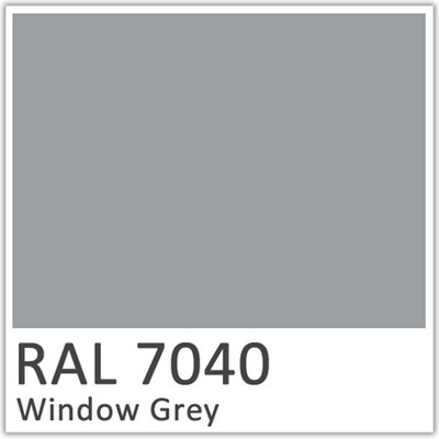 Window Grey Polyester Flowcoat - RAL 7040