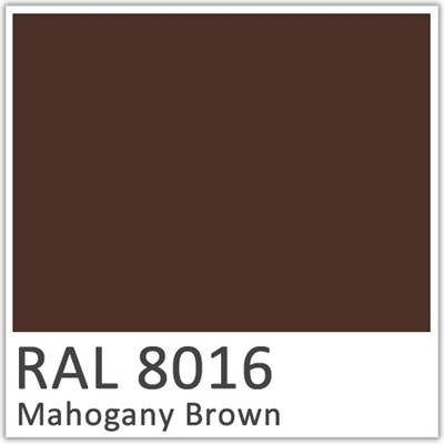 Mahogany Brown Polyester Flowcoat - RAL 8016