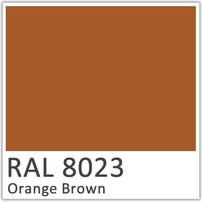 Orange Brown Polyester Flowcoat - RAL 8023