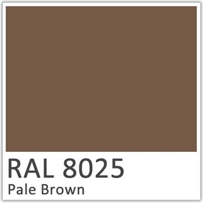 Pale Brown Polyester Flowcoat - RAL 8025