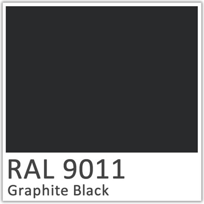 Graphite Black Polyester Flowcoat - RAL 9011