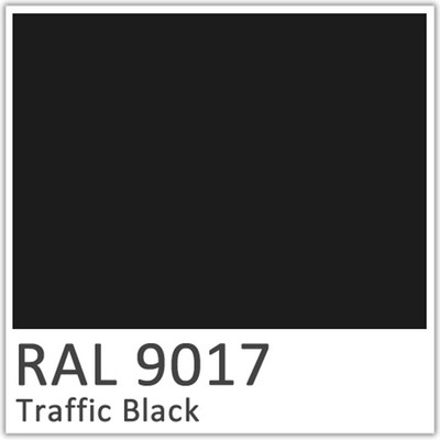 Traffic Black Polyester Flowcoat - RAL 9017
