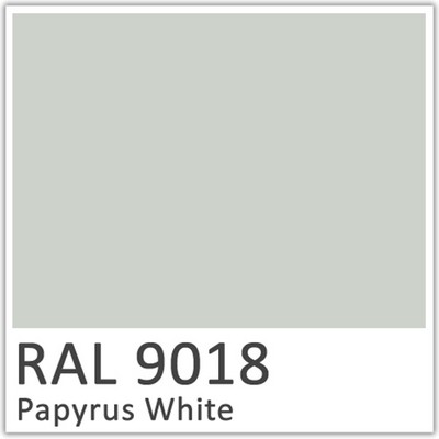 Papyrus White Polyester Flowcoat - RAL 9018
