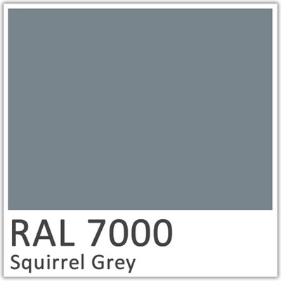 Squirrel Grey Polyester Flow-coat - RAL 7000.
