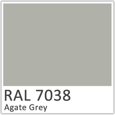 Agate Grey Polyester Flow-coat - RAL 7038.