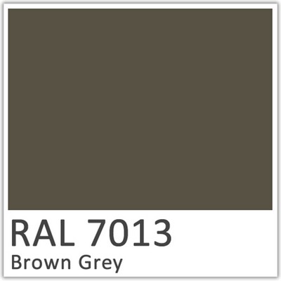 Brown Grey Polyester Flowcoat - RAL 7013