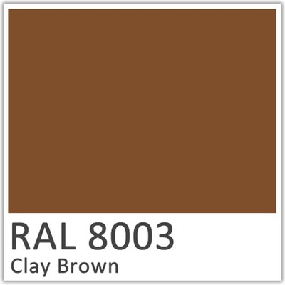 Clay Brown Polyester Flowcoat - RAL 8003