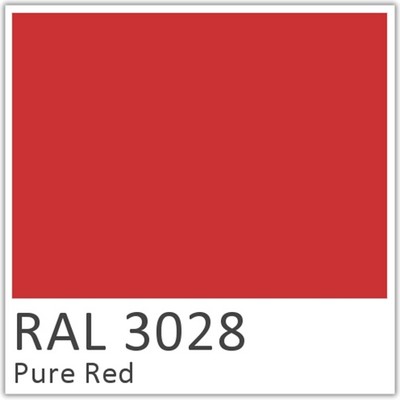 Pure Red Polyester Flowcoat - RAL 3028