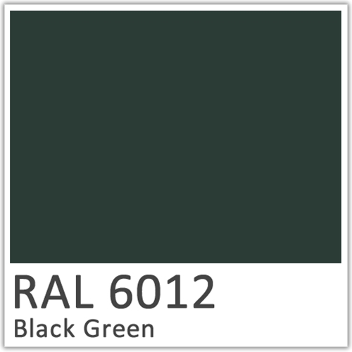 Black Green Polyester Flowcoat - RAL 6012