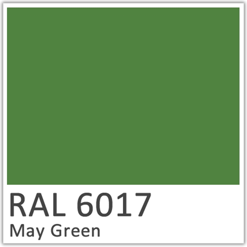May Green Polyester Flowcoat - RAL 6017