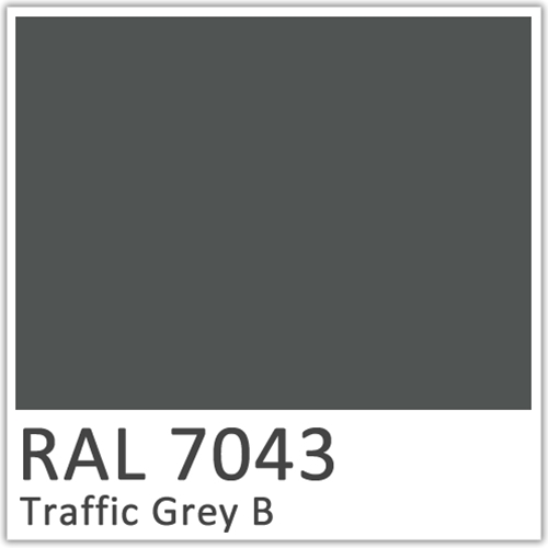 Traffic Grey B Polyester Flowcoat - RAL 7043
