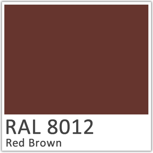 Red Brown Polyester Flowcoat - RAL 8012