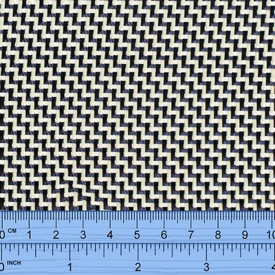 228g Twill Weave Carbon/Kevlar Cloth 1000mm wide