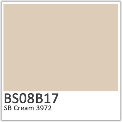 SB Cream 3972 Polyester Flowcoat (BS 08B17)