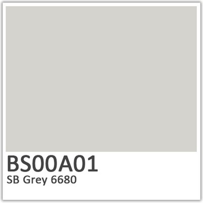 SB Grey 6680 Polyester Flowcoat BS00A01