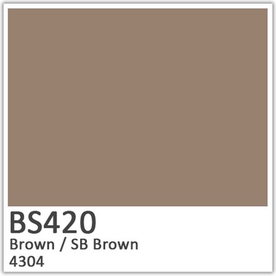 Brown Polyester Flowcoat BS420 (SB 4304)