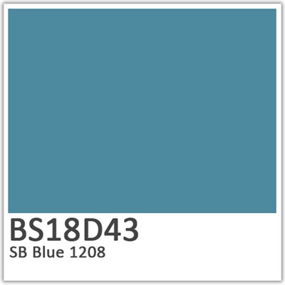 British Standard Colours BS20D41 Powder Blue Precisely Matched For