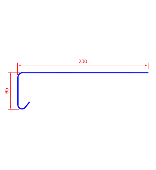 K65 Coping Trim Drip Face