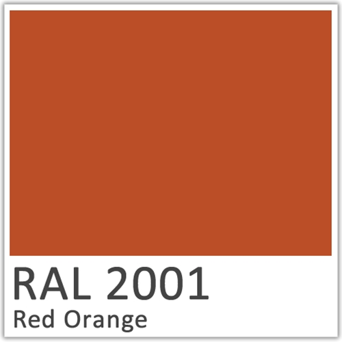 RAL 2001 Red Orange Polyester Flowcoat
