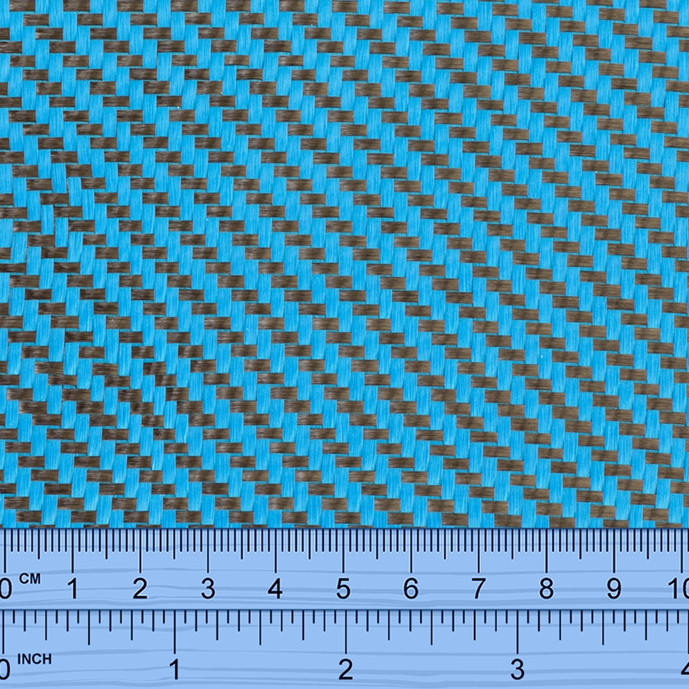 GDC 210T Twill Carbon Blue Polyester 210 g/m² width 100 cm